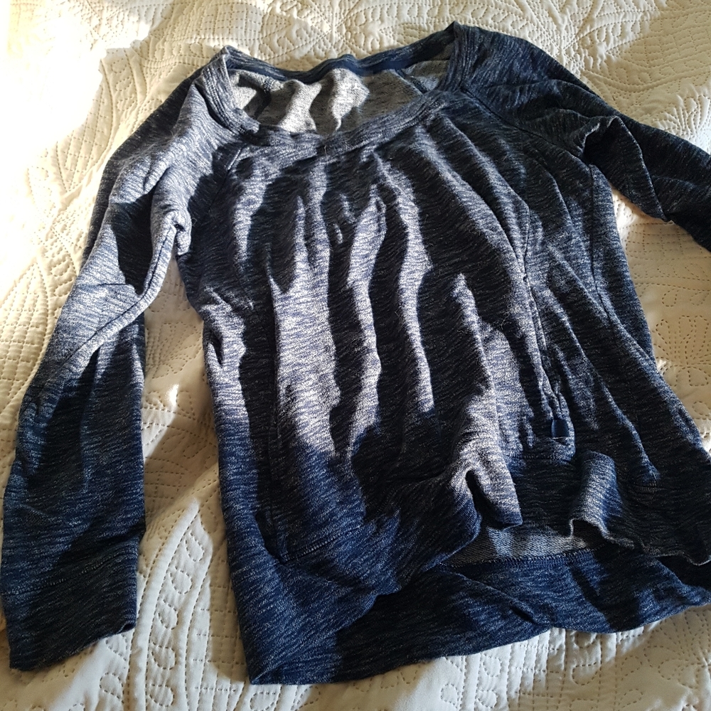 Navy blue pocket sweater